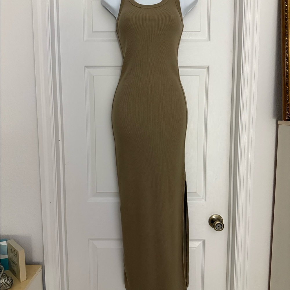 Universal Thread Sleeveless Tan Maxi Dress